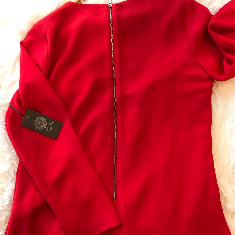 Vince Camuto Cherry Red 3-quarter sleeve Dress